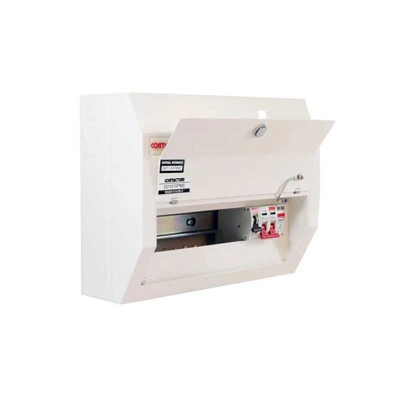Contactum 10-Way Steel Consumer Unit 100A 250V BS EN 61439-3 IP4X Defender DD101SPMS
