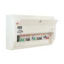 Contactum Steel Consumer Unit, 100A, White, BS EN 61439-3 Defender DDS12188SPMS-P01