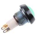 ITW Switches 59 Series Illuminated Miniature Push Button Switch, Momentary, Panel Mount, 13.6 mm Cutout, SPST, Red 59-413R