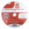 RS PRO Aluminium Oxide Abrasive Disc 230 mm x 1.8 mm Thick Fine Grade P120 Grit Pack of 5 184-9240