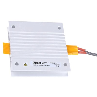 DBK Enclosures Enclosure Heater 100V AC, 240V AC, 40W Output, 40W Input, 80mm Width, 15mm Depth FG15081.3