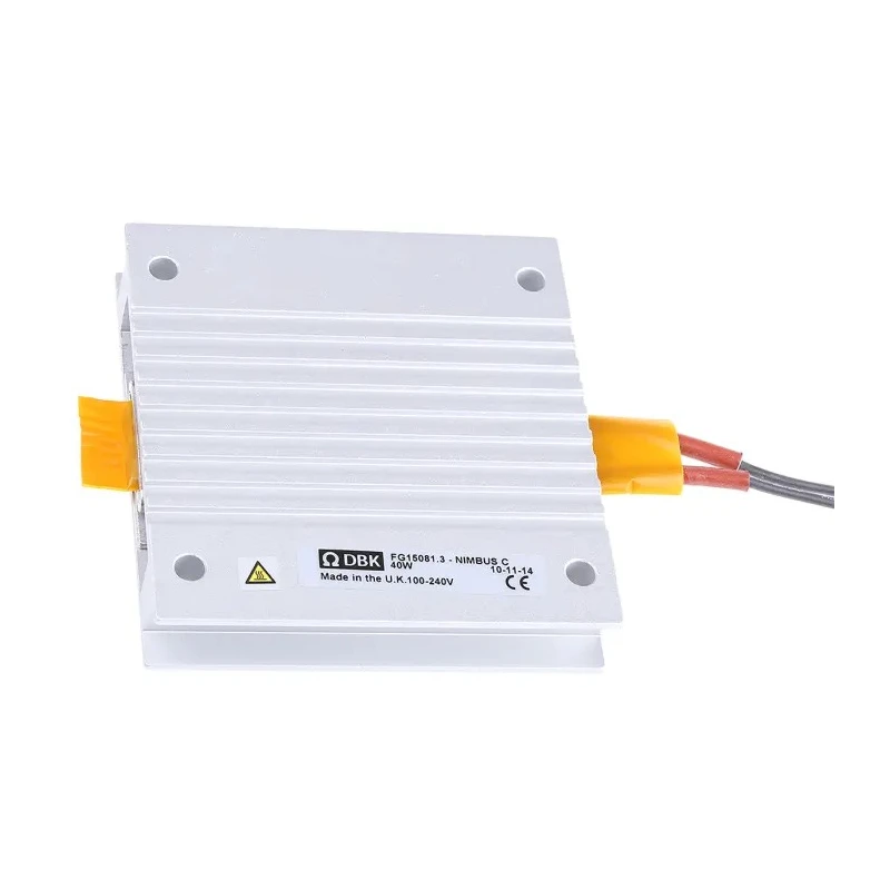DBK Enclosures Enclosure Heater 100V AC, 240V AC, 40W Output, 40W Input, 80mm Width, 15mm Depth FG15081.3