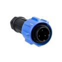 Bulgin Buccaneer 900 Series Circular Connector 3 Contacts Cable Plug Male IP68 600V 32A PX0911/03/P