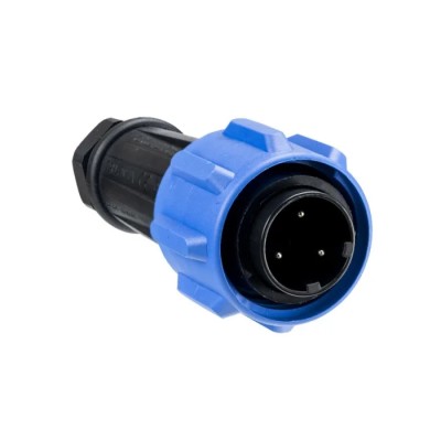 Bulgin Buccaneer 900 Series Circular Connector 3 Contacts Cable Plug Male IP68 600V 32A PX0911/03/P