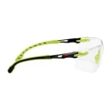 3M Solus™ 1000 Safety Spectacles with Anti-Scratch and Scotchgard™ Anti-Fog Coating, Clear Polycarbonate Lens, Black S1201S