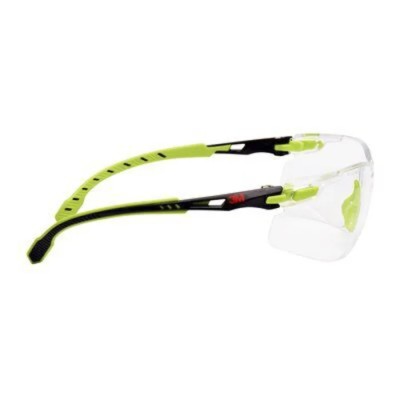3M Solus™ 1000 Safety Spectacles with Anti-Scratch and Scotchgard™ Anti-Fog Coating, Clear Polycarbonate Lens, Black S1201S