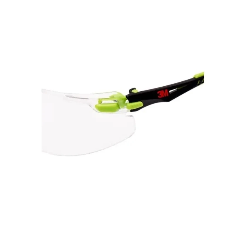 3M Solus™ 1000 Safety Spectacles with Anti-Scratch and Scotchgard™ Anti-Fog Coating, Clear Polycarbonate Lens, Black S1201S