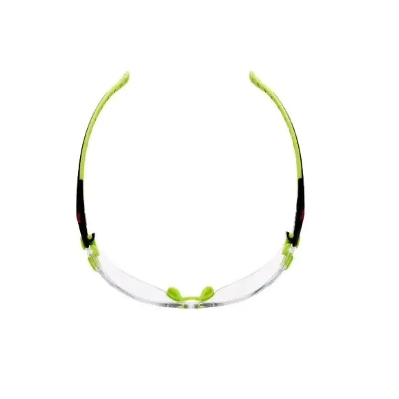 3M Solus™ 1000 Safety Spectacles with Anti-Scratch and Scotchgard™ Anti-Fog Coating, Clear Polycarbonate Lens, Black S1201S
