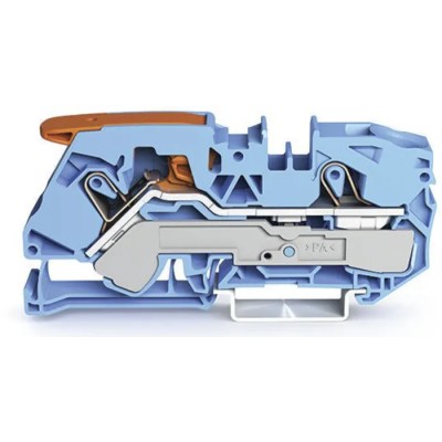 WAGO TOPJOB S 2116 Series Feed Through Terminal Block Blue 16mm² 1-Level Cage Clamp IECEx/ATEX 2116-1204