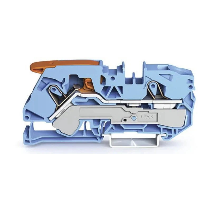 WAGO TOPJOB S 2116 Series Feed Through Terminal Block Blue 16mm² 1-Level Cage Clamp IECEx/ATEX 2116-1204