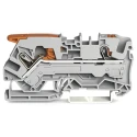 WAGO Feed Through Terminal Block TOPJOB S Series 2106-5201 Grey, 6mm², 1-Level, Cage Clamp, 800V, 41A, IECEx/ATEX 2106-5201