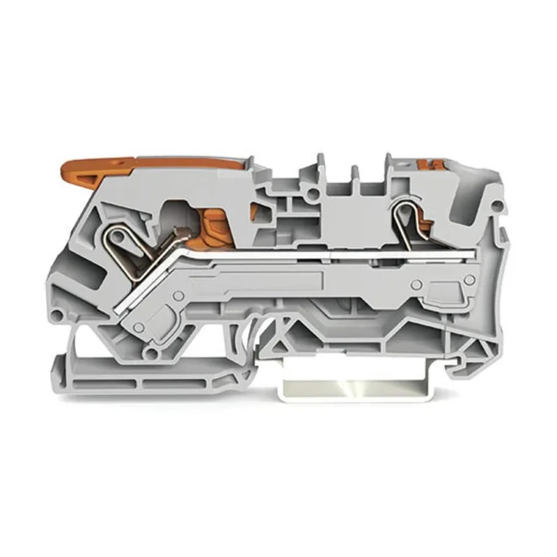 WAGO Feed Through Terminal Block TOPJOB S Series 2106-5201 Grey, 6mm², 1-Level, Cage Clamp, 800V, 41A, IECEx/ATEX 2106-5201