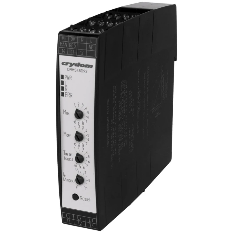 Crydom Star Delta Starter 3 Phase, 300V, 4 kW, 9A, DIN Rail Mount, IP40/IP20 DRMS48D92