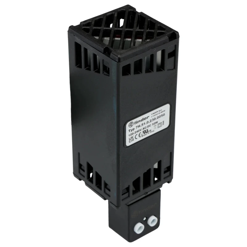 Finder 50 °C Enclosure Heater 110V AC, 230V AC, 50W Output Power 7H.51.0.230.0050