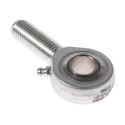 Durbal Forged Steel Rod End, 25mm Bore, Male Thread, Greasable, Dynamic Load Rating 11kN, Static Load Rating BRM 25-00-502