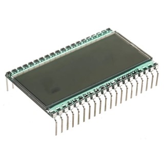 RS PRO 7 Segment LED LCD Monochrome Display, Black on Grey, 1 Row By 4 1/2 Characters 185-0187