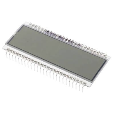 RS PRO 7 Segment LED LCD Monochrome Display, Black on Grey, 1 x 6, LED Backlight, 64x17 mm Viewing Area 185-0193