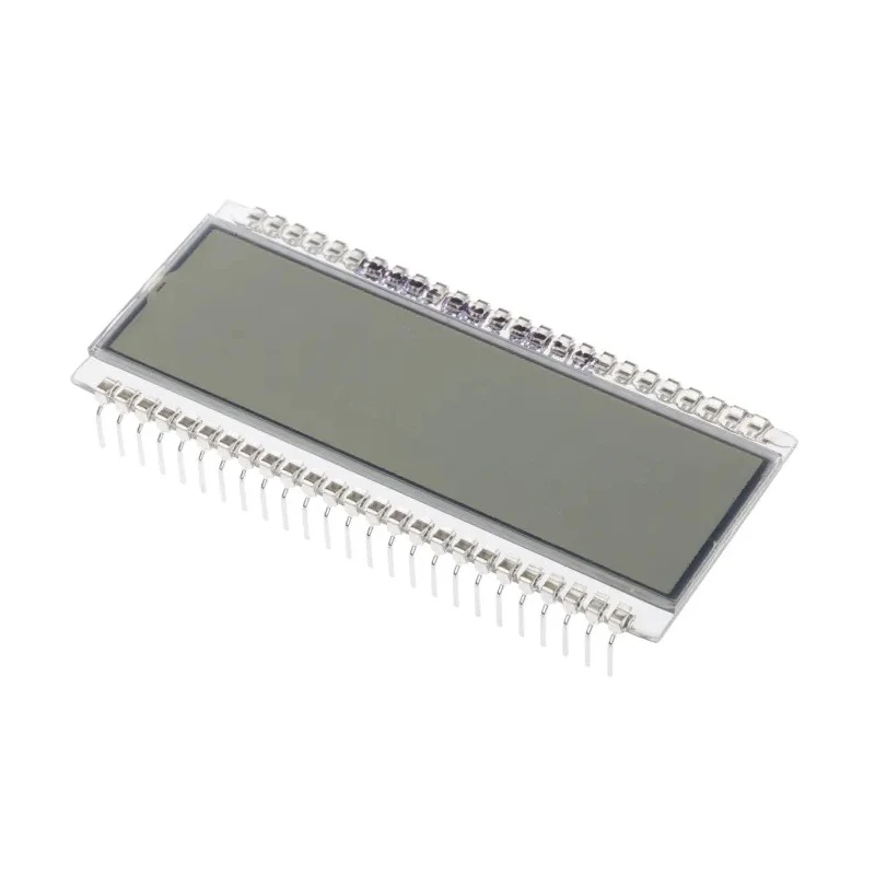 RS PRO 7 Segment LED LCD Monochrome Display, Black on Grey, 1 x 6, LED Backlight, 64x17 mm Viewing Area 185-0193