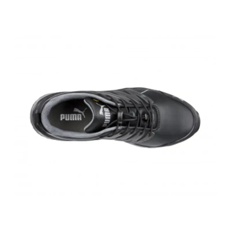Puma Safety Men's Black Leather Safety Trainer with Fibreglass Toe Cap, Heat and Slip Resistant, EN ISO 20345 6438402000000