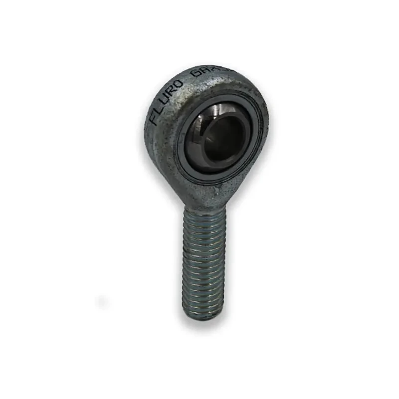 Fluro M8 x 1.25 Male Galvanised Steel Rod End Metric, 8mm Bore GALXSW8