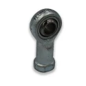 Fluro M12 x 1.75 Female Galvanised Steel Rod End, 12mm Bore, Left Hand Thread, PTFE Liner GILXSW12