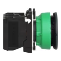 Schneider Electric Harmony Series Illuminated Push Button Switch Spring Return Panel Mount 30 mm Cutout SPDT Green XB5FW33B5