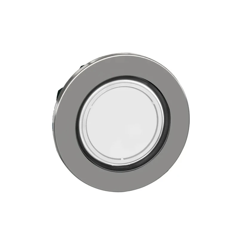 Schneider Electric Harmony Series White Flush Round Push Button Head 30.5mm Cutout IP69K, IP69, IP67, IP66 ZB4FV013