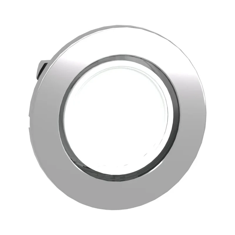Schneider Electric Harmony Series White Flush Round Push Button Head 30.5mm Cutout IP69K, IP69, IP67, IP66 ZB4FV013