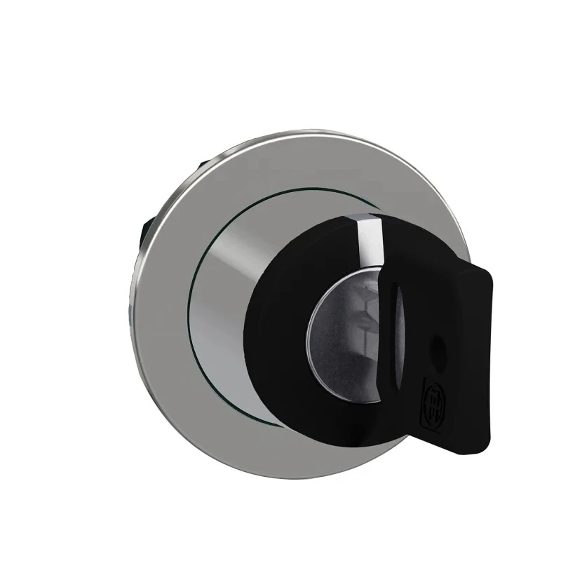 Schneider Electric Selector Switch Head ZB4FD8 3 Position Spring Return, 30 mm Cutout, Black Handle, IP67 IP66 IP69