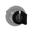 Schneider Electric Selector Switch Head ZB4FD8 3 Position Spring Return, 30 mm Cutout, Black Handle, IP67 IP66 IP69