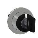 Schneider Electric Selector Switch Head ZB4FD8 3 Position Spring Return, 30 mm Cutout, Black Handle, IP67 IP66 IP69