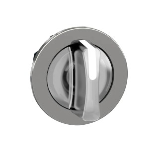 Schneider Electric ZB4 Series 3 Position Illuminated Selector Switch Head, 30 mm Cutout, White Handle, IP69, IP66 ZB4FK1813