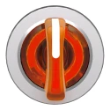 Schneider Electric ZB4 Series 3 Position Illuminated Selector Switch Head 30 mm Cutout Orange Handle IP69 IP67 IP66 ZB4FK1753