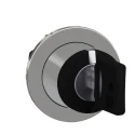 Schneider Electric Harmony 3-position Key Switch Head, Spring Return to Centre, 30 mm Cutout ZB4FG7