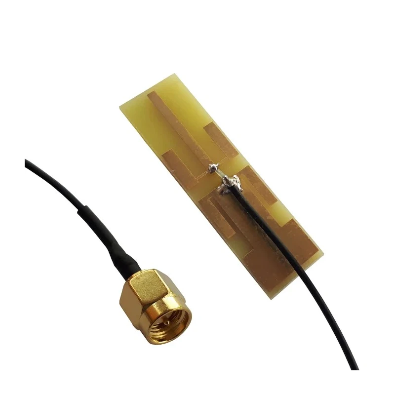 Siretta Dual Band PCB WiFi Antenna with SMA Male Connector, 2.4 - 5 GHz, 3dBi Gain, 500mm Cable ECHO31/0.5M/SMAM/S/S/17