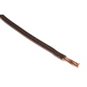 RS PRO 6491X Series Brown Hook Up Wire, 7/1.7 mm Core Strands, 50 m Length, Polyvinyl Chloride Jacket, 450/750 V 185-3914
