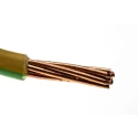 RS PRO 6491X Series Green Yellow Hook Up Wire 7x2.14 mm Copper Conductor 50 m PVC Jacket 450-750V 70°C 185-3918