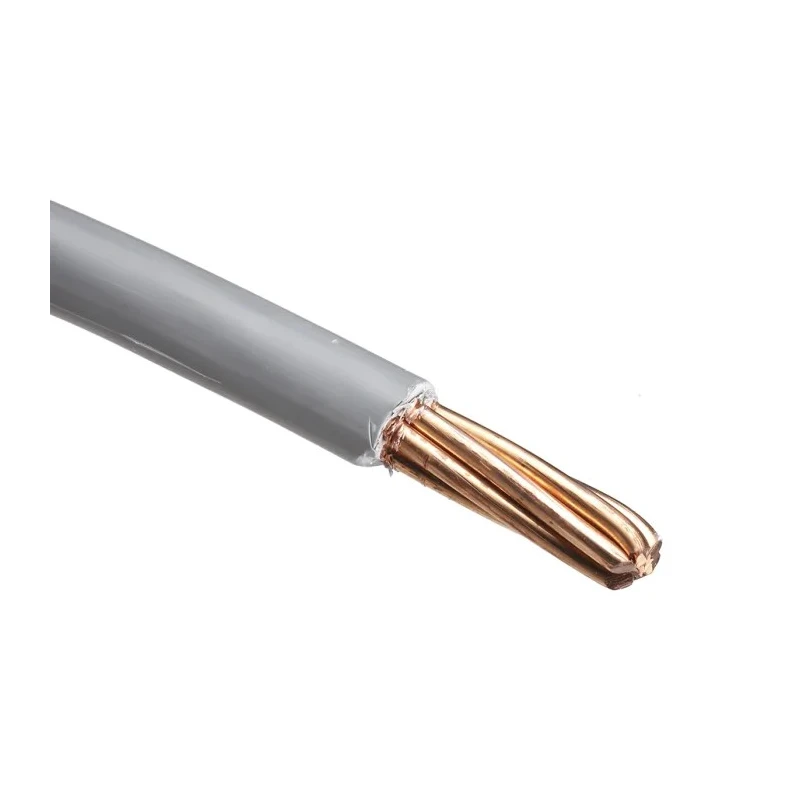 RS PRO Grey Hook Up Wire 7/2.52 mm Core Strands 50 m Thermoplastic Polyolefin Insulation 450, 750V 6491B 185-3986