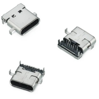 Wurth Elektronik USB Type C Straight Through Hole Female Connector 1 Port USB 3.1 5A 100V 632723130112