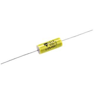 Vishay MKT 1813 Polyester Film Capacitor 470nF 200V AC 630V DC Through Hole, 2 Pin MKT1813447405