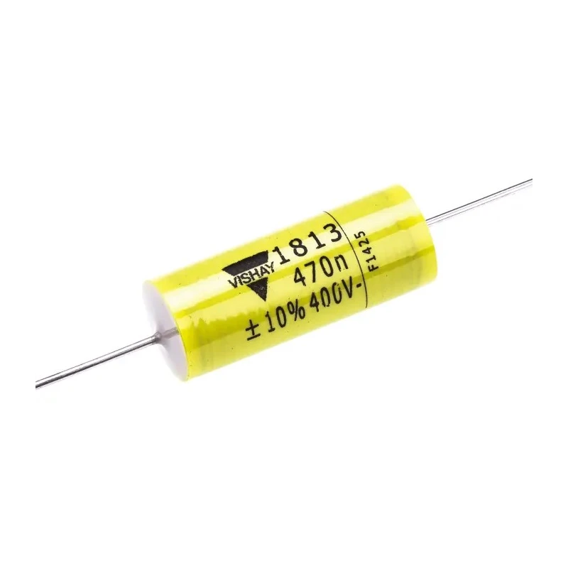 Vishay MKT 1813 Polyester Film Capacitor 470nF 200V AC 630V DC Through Hole, 2 Pin MKT1813447405