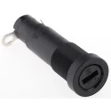 Schurter 20A Panel Mount Fuse Holder for 5 x 20 mm Fuse, 250V, Thermoplastic, Slotted Cap, Model 0031.1753