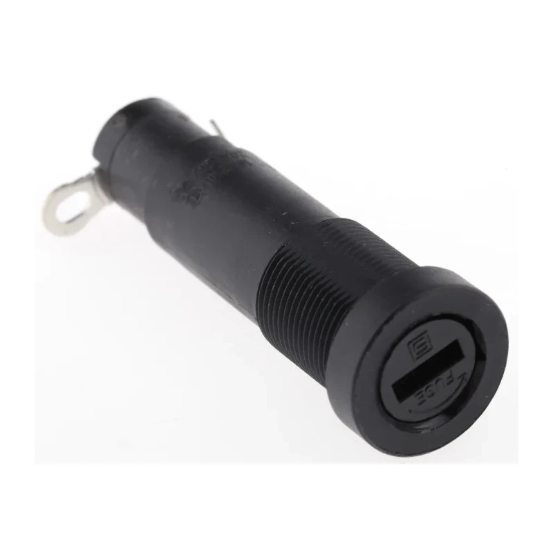 Schurter 20A Panel Mount Fuse Holder for 5 x 20 mm Fuse, 250V, Thermoplastic, Slotted Cap, Model 0031.1753