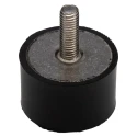RS PRO Stainless Steel Cylindrical M8 Anti-Vibration Mount Male Buffer Foot 89.6 kg Compression, 40 mm OD, 48 mm 185-4490