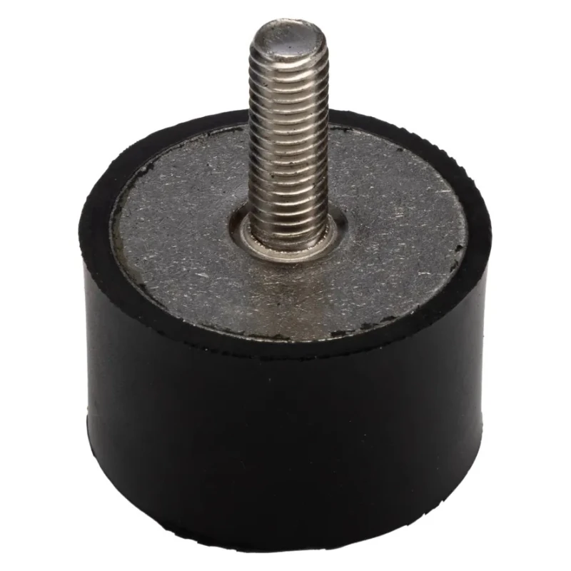 RS PRO Stainless Steel Cylindrical M8 Anti-Vibration Mount Male Buffer Foot 89.6 kg Compression, 40 mm OD, 48 mm 185-4490