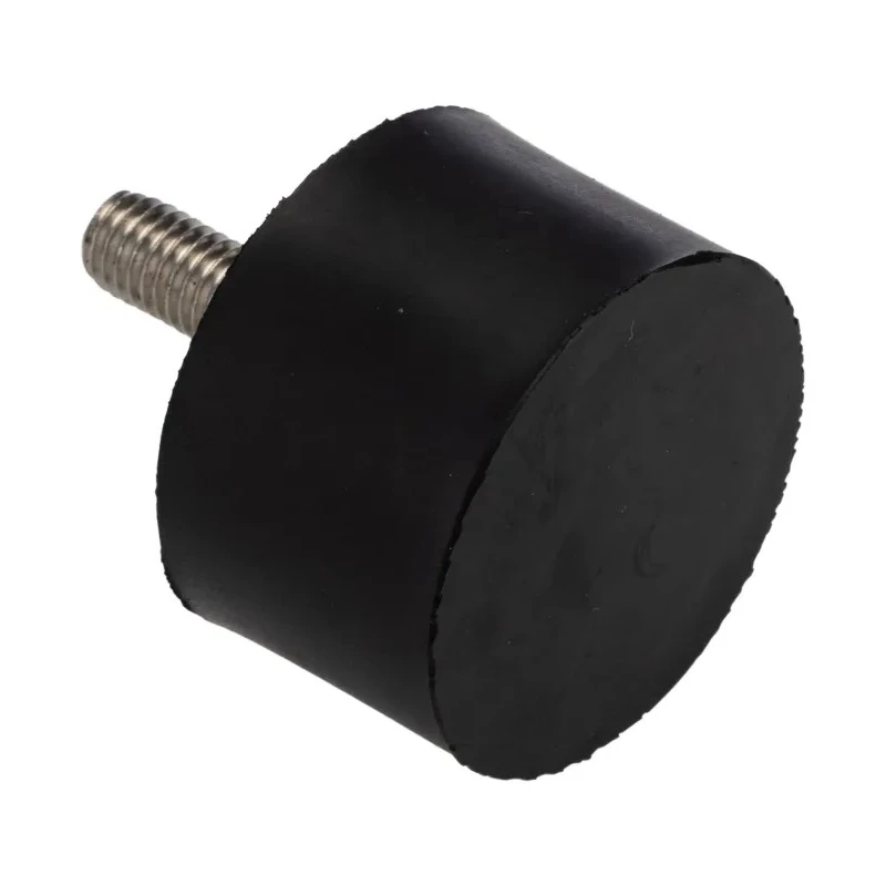 RS PRO Stainless Steel Cylindrical M8 Anti-Vibration Mount Male Buffer Foot 89.6 kg Compression, 40 mm OD, 48 mm 185-4490