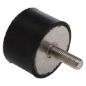 RS PRO Stainless Steel Cylindrical M8 Anti-Vibration Mount Male Buffer Foot 89.6 kg Compression, 40 mm OD, 48 mm 185-4490