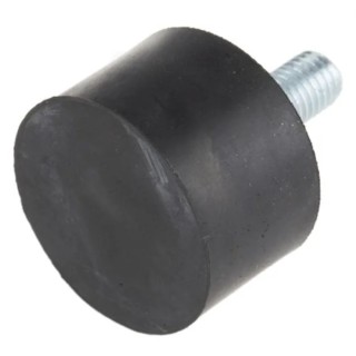 FIBET Cylindrical M10 Anti-Vibration Mount Male Buffer Foot 136.48 kg Compression 50 mm OD 55 mm H 185-4495