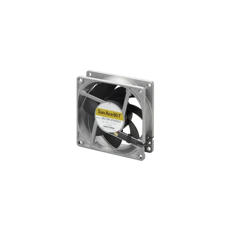 Sanyo Denki 9GT Series Axial Fan 12V DC 5.52W 1.86 m³/min 80 mm Ball Bearing 9GT0812P4S001