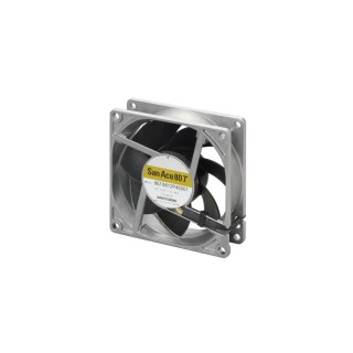 Sanyo Denki 9GT Series Axial Fan, 24V DC, 5.28W Power, 6700 RPM, 1.86 m³/min Air Flow, 80mm Frame Size 9GT0824P4S001